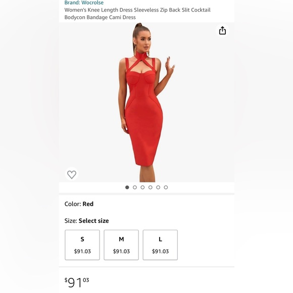 🍒 Red Halter Dress 💋 NWOT‼️ - Picture 2 of 8